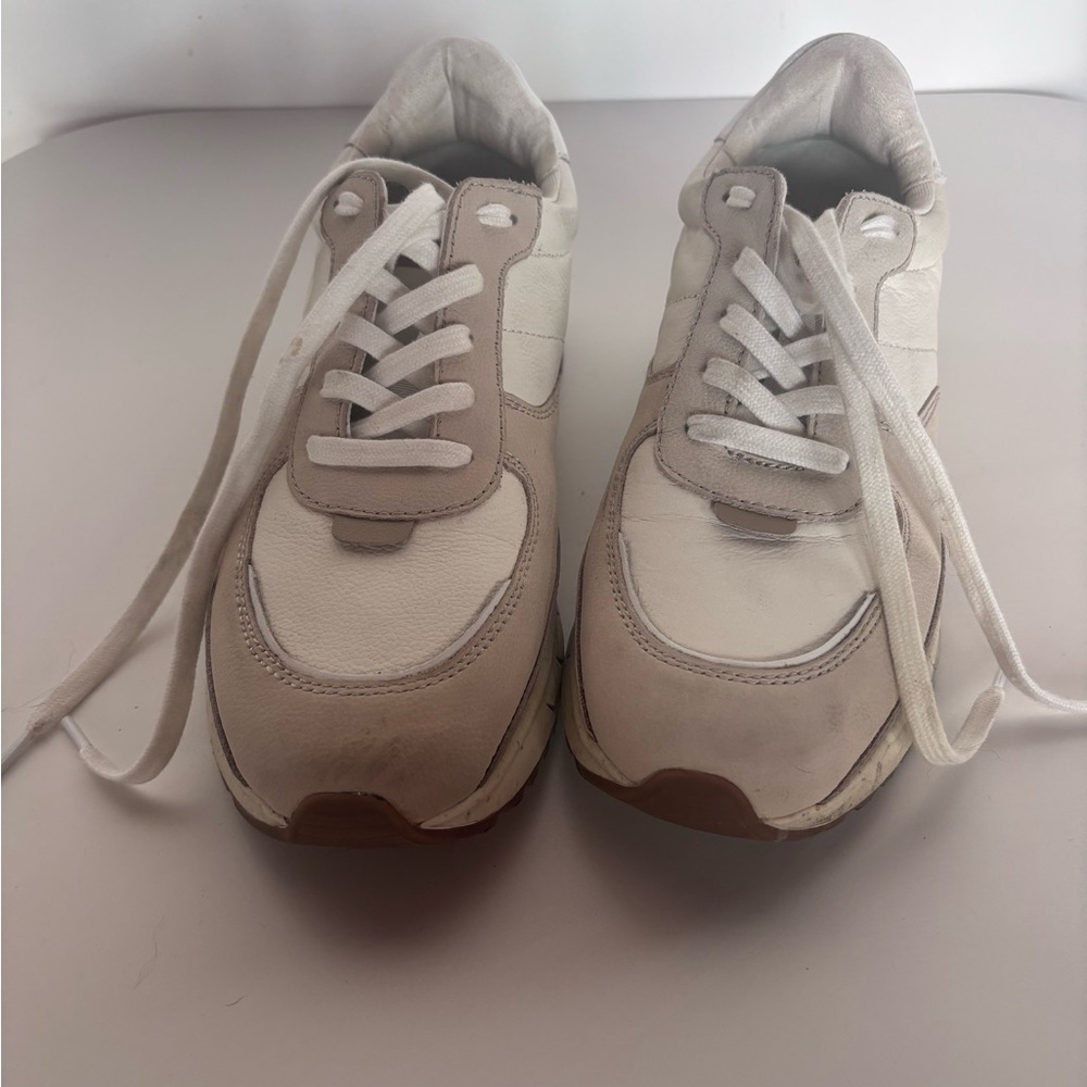 Madewell White and Cream Sneakers